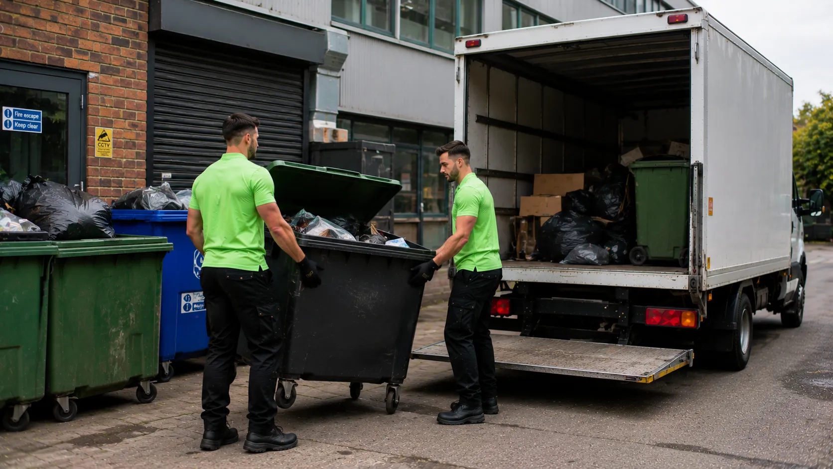 Commercial waste collection in Clapham