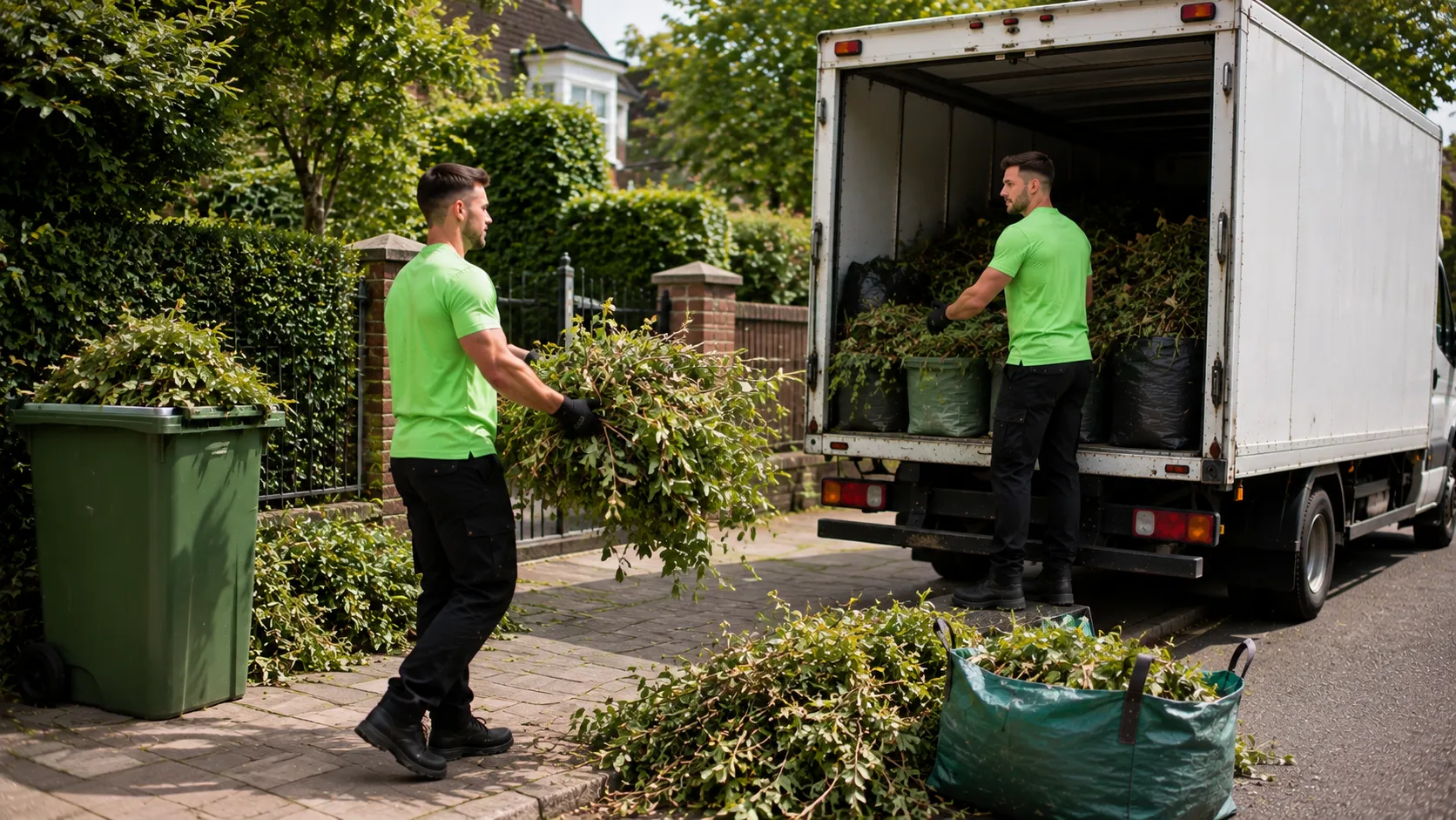 Garden waste collection in Clapham
