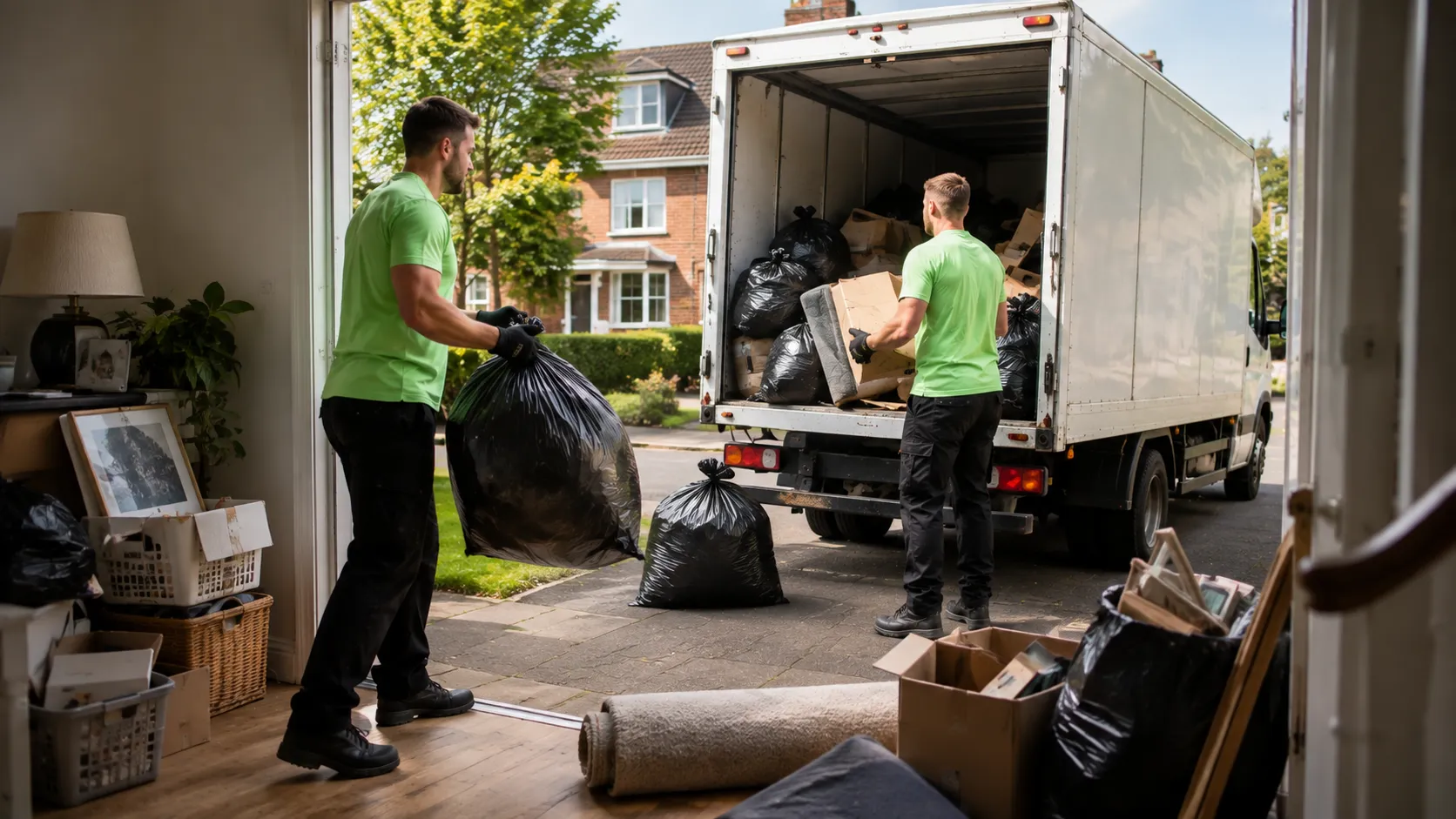 Household rubbish removal in Clapham